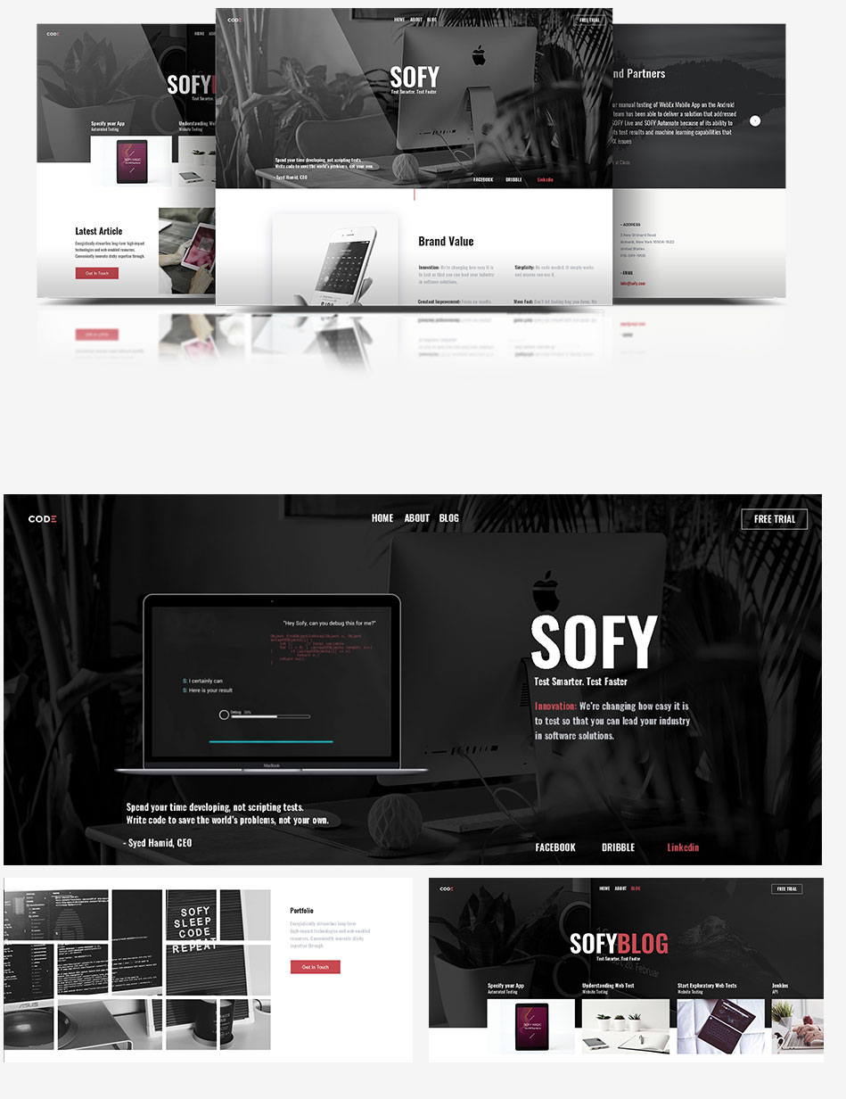 طراحی سایت و UI/UX سایت شرکت SOFY.ai