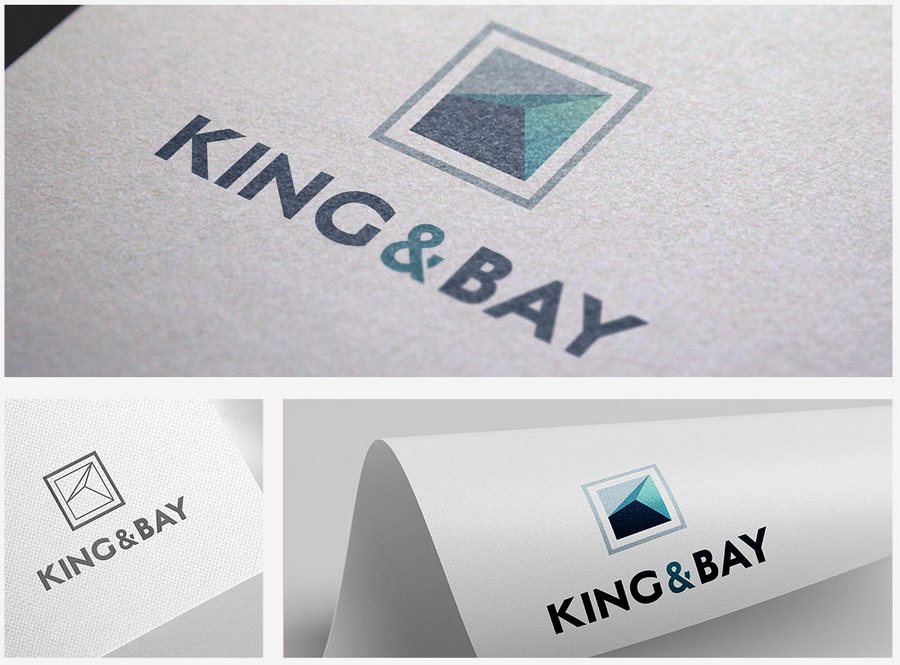 طراحی لوگو king & bay